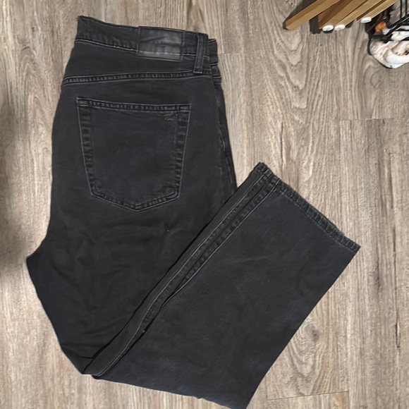 Lucky Brand 90s Loose High Rise Straight Jean, Size 12/31, Black - Picture 5 of 7